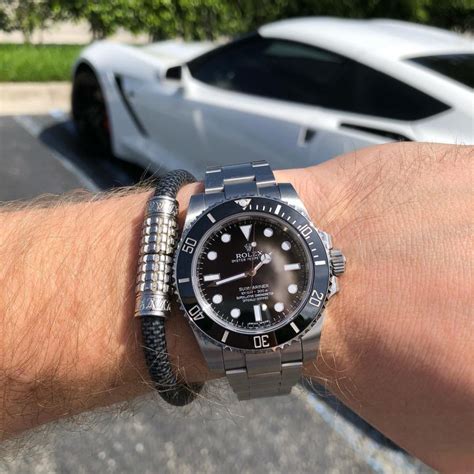 rolex sub on wrist|wearing rolex submariner date.